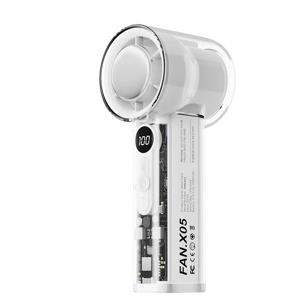 CoolBreeze™ Mini Fan ❄️ — Foldable, Portable & Rechargeable