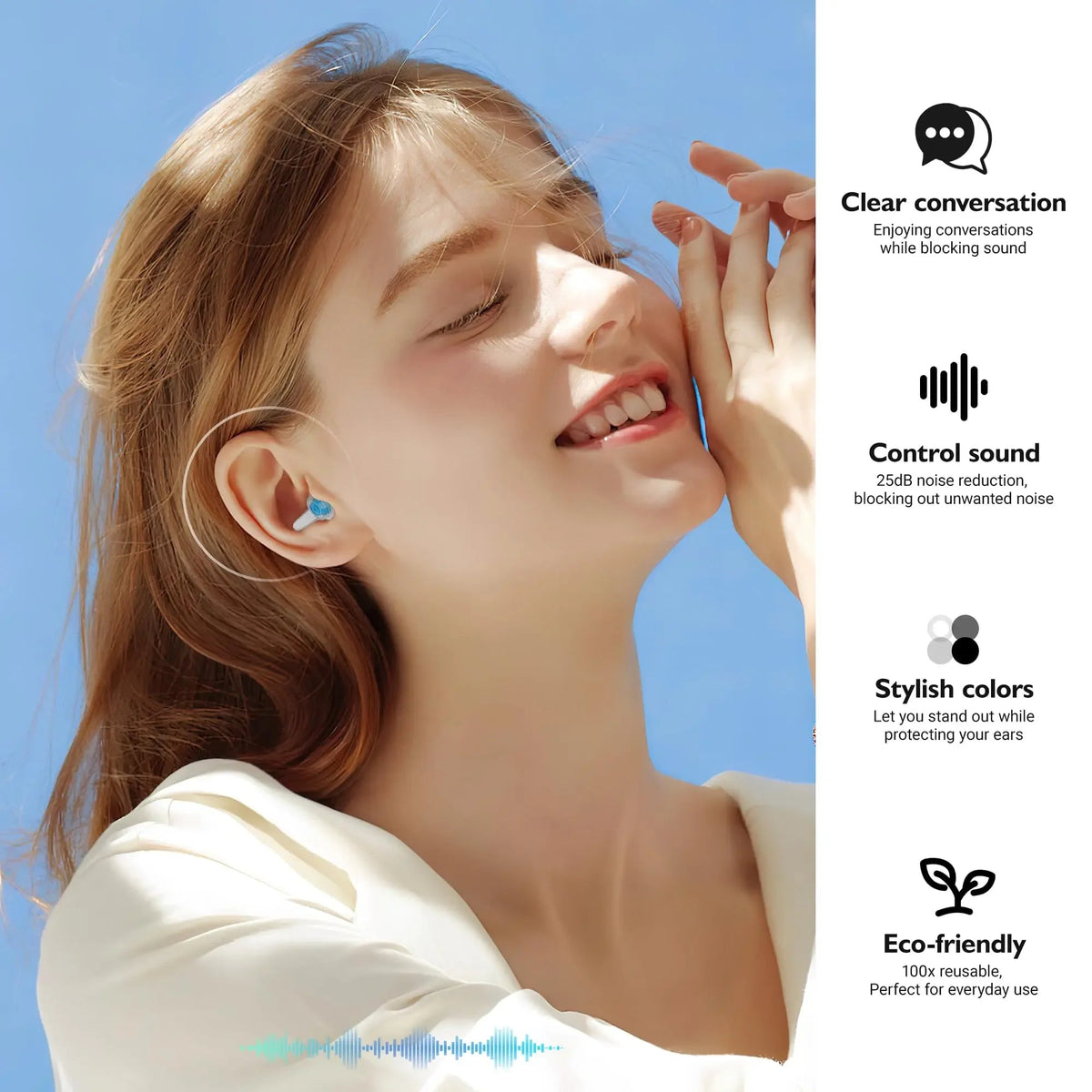 HUAK High Fidelity Earplugs - Reusable Noise Reduction Hearing AliExpress