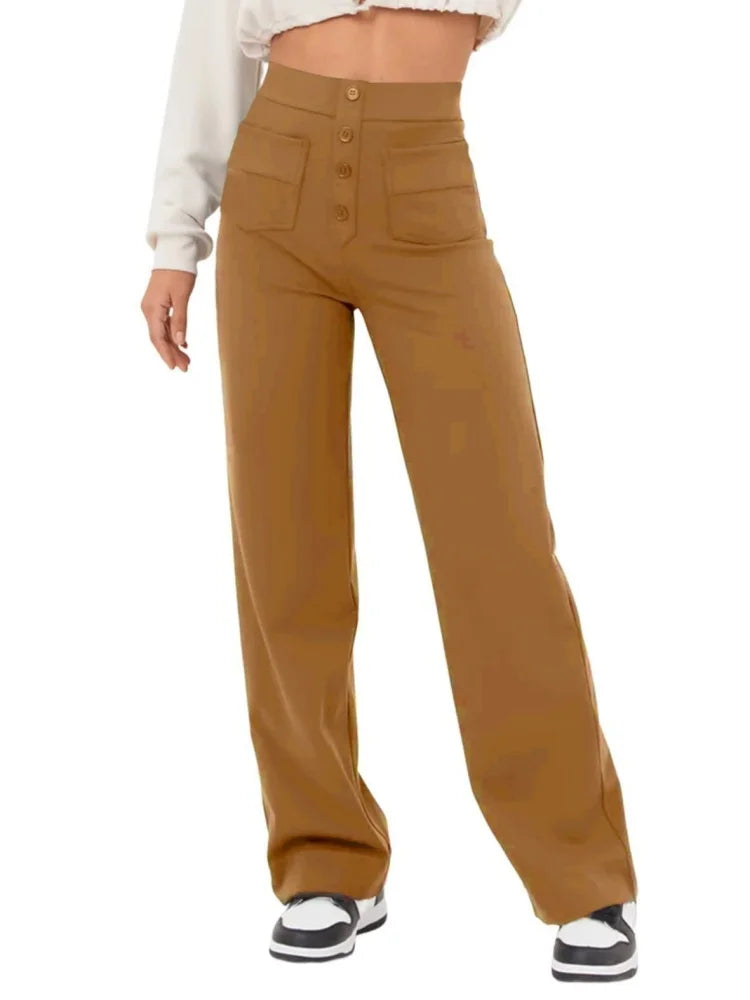 FlexCurve™ High-Waist Pants ✨ — Stretchy Comfort, Slim Fit