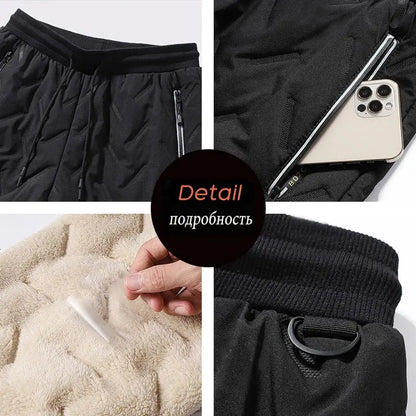 7XL Men Winter Warm Thicken Sweatpants Mens Joggers Pants Fleece AliExpress