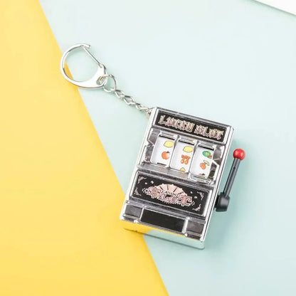 Simple Fashion Trend Keychain Toy Fruit Machine Slot Machine Keychain