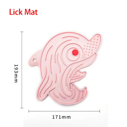 Fish Shape Silicone Lick Mat - Slow Feeding Food Bowl for Pets CDDMPET Official Store