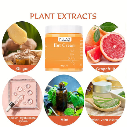 MELAO Hot Cream Massage Gel - Natural and 87% Organic Anti Cellulite AliExpress