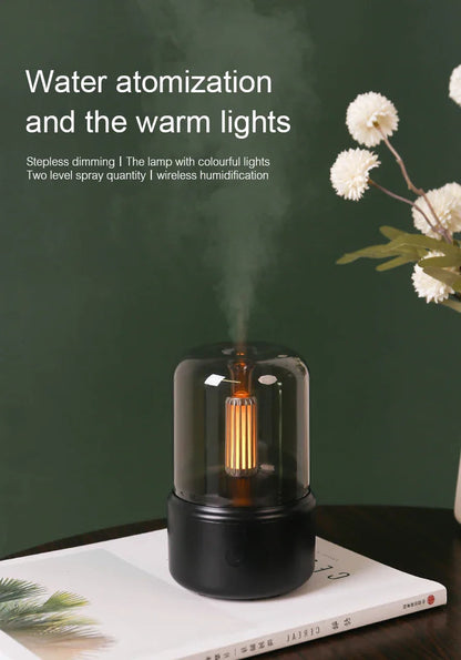 KINSCOTER Portable Mini Aroma Diffuser USB Air Humidifier Essential Oil Night Light Cold Mist Maker Sprayer for Home Gift HUMI Store