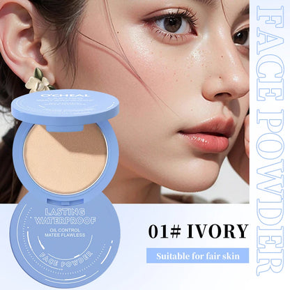 Long-Last Makeup Powder Cake – Oil Control & Flawless Finish!