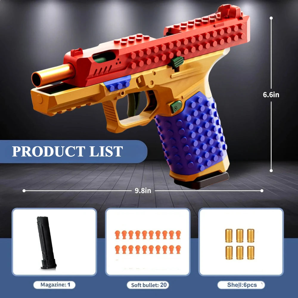 BrickBlaze™ Bláster de juguete DIY 🔥🧱 Crea tu potencia de fuego