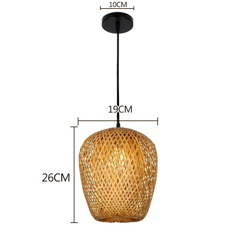 Bamboo Dome Pendant Lamp LSZM Lighing Store