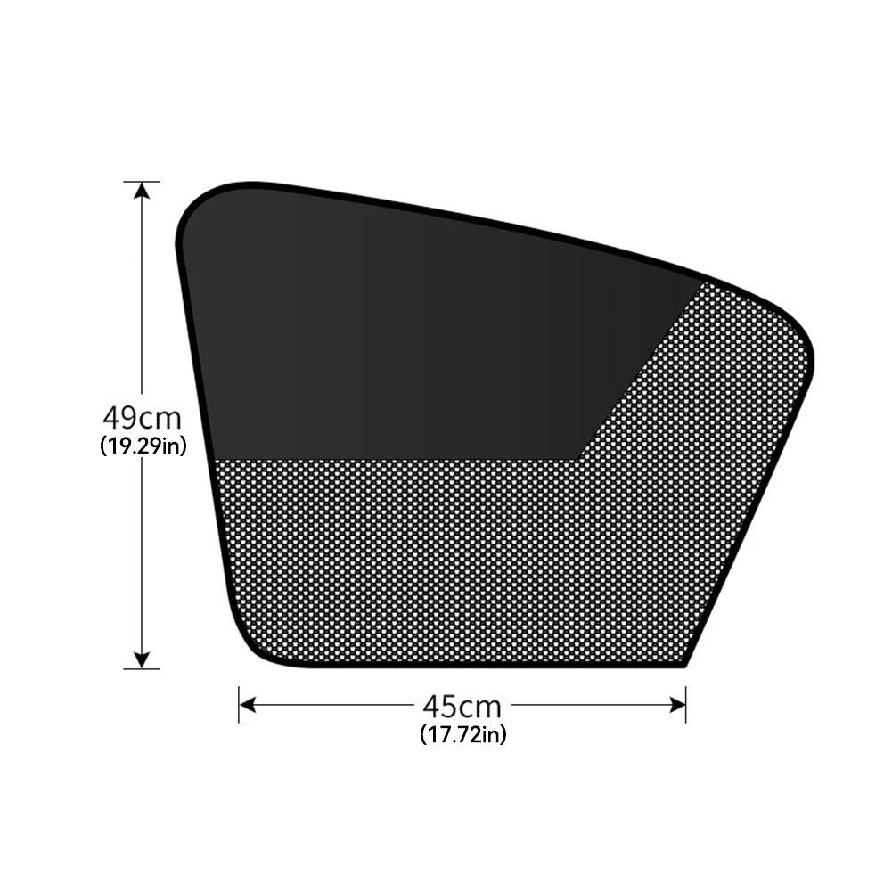 Parasoles magnéticos universales para ventanas de coche, cortinas de doble capa para privacidad en el coche, parasol protector de verano para camping, siestas y dormir.
