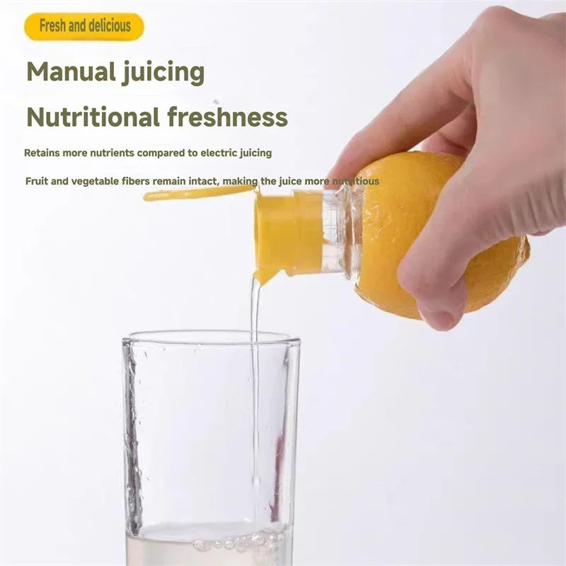 1/2PCS Manual Lemon Juicer Set Screw-Top Citrus Press with Built-In Filter for Lime Orange Juice Extractor Kitchen Tool