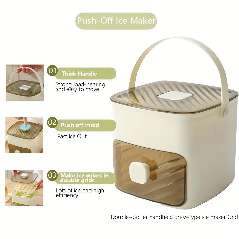 ChillPress™ Ice Maker ❄️ — 48 Cubes with Easy Pop Release