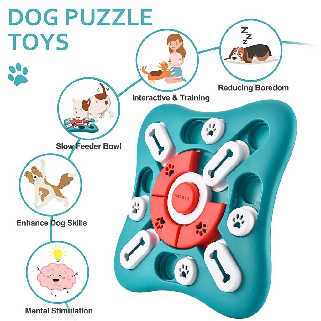 Juego dispensador de premios para perros: ¡estimulación mental y diversión!