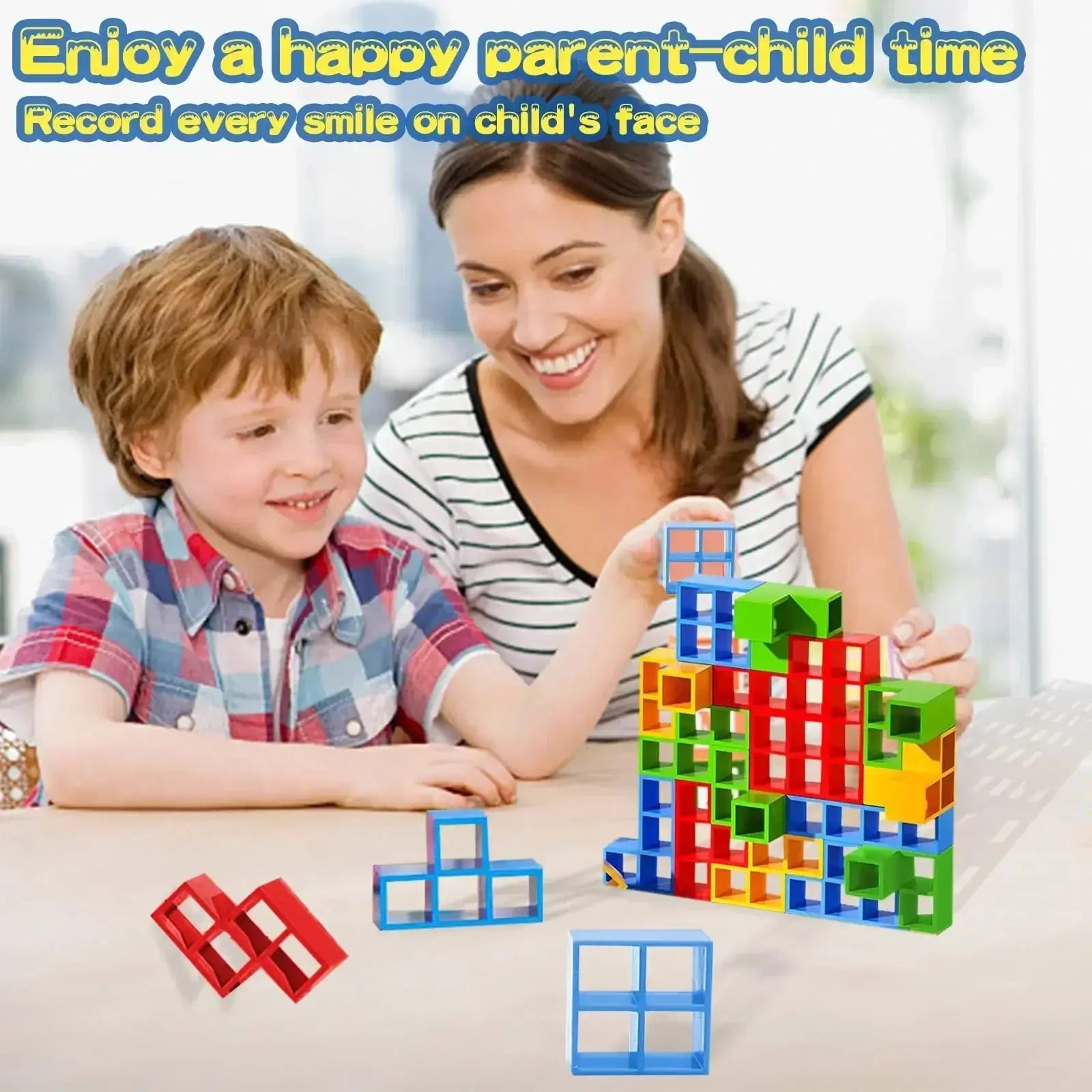 Tetra Tower Balancing Stacking Toys Board Games for Kids & Adults