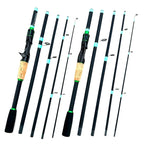 Casting Spinning Lure Fishing Rod Solid ML Tip 1.8/2.1m Ultralight Trout Jigging Pole 4/5 Sections Pesca