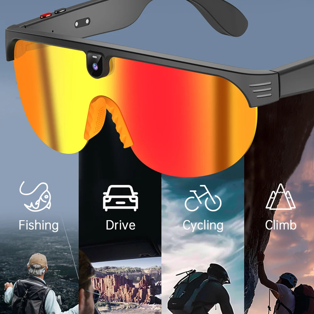 VisionAI™ Smart Glasses 😎📸 — 4K Camera & Bluetooth Calls