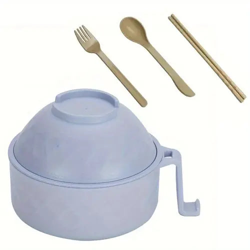 Microwave Ramen Bowl Cooker Set - Wheat Straw Instant Noodles Bowl AliExpress