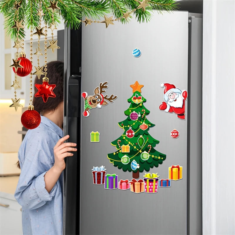 Festive Fridge Magnets – Holiday Sticker Set