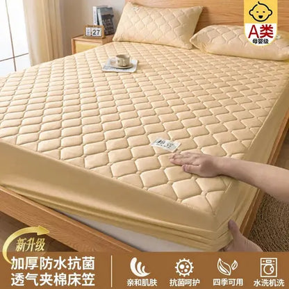 Padded Waterproof Mattress Dust Proof Protective Cover Washable
