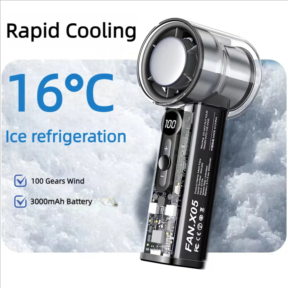CoolBreeze™ Mini Fan ❄️ — Foldable, Portable & Rechargeable