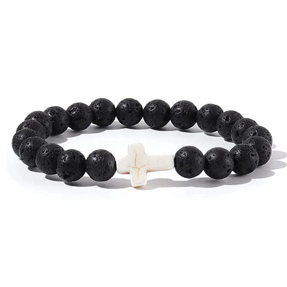 Men's Prayer Onyx Meditation Beads Bracelets Stone's Store