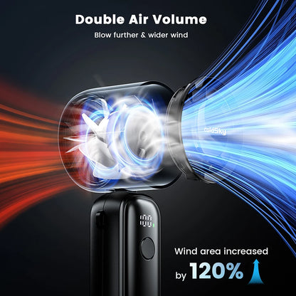 Cool Blast: Handheld Turbo Fan for Instant Relief