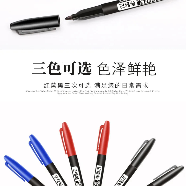 Permanent Marker Pen Manga Drawing Markers Black Blue Red Waterproof Ink Sketch Pens Stationery Art School Supplies Tiptop Co., LTD.
