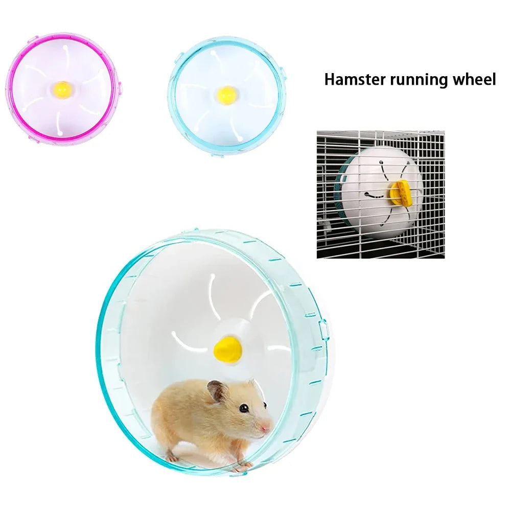 Silent Hamster Wheel - Exercise Wheel for Syrian Hamsters - Quiet Spinner Running Wheel for Small Animals - Pet Hamsters Exercise Wheel Toy Life In Yongshang Store