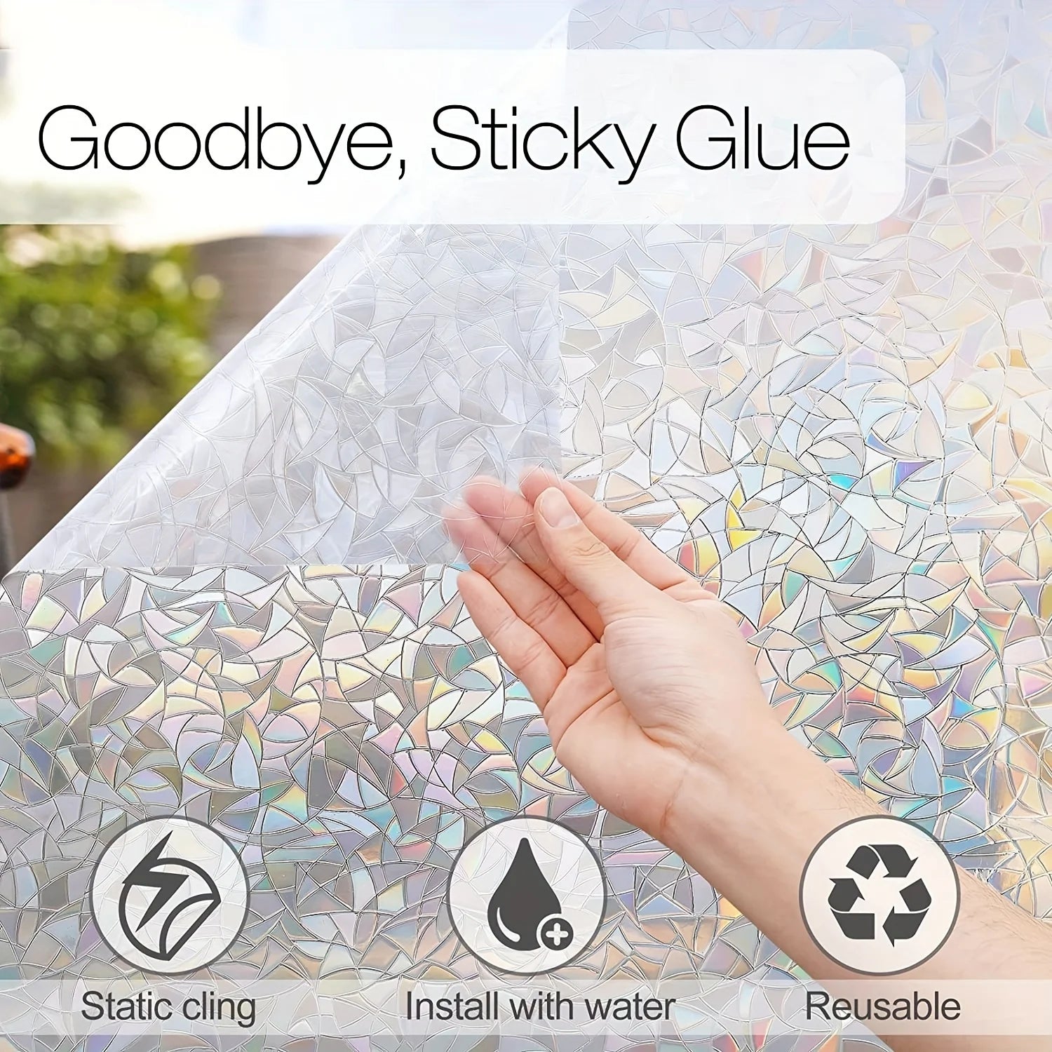 GlassGlam™ Window Film 🌈 — Privacy with Stunning Colors
