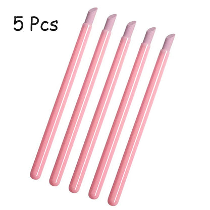 1-5PC Quartz Nail Grinding Pens – Cuticle Remover & Dead Skin Tool for Manicure & UV Gel Polish