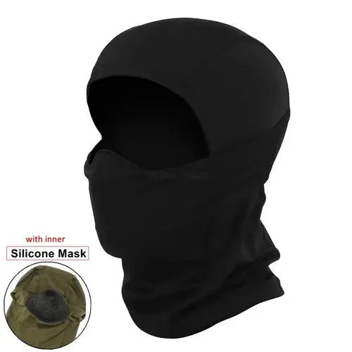 Tactical Balaclava Mask Windproof Silicone Outdoor Headgear