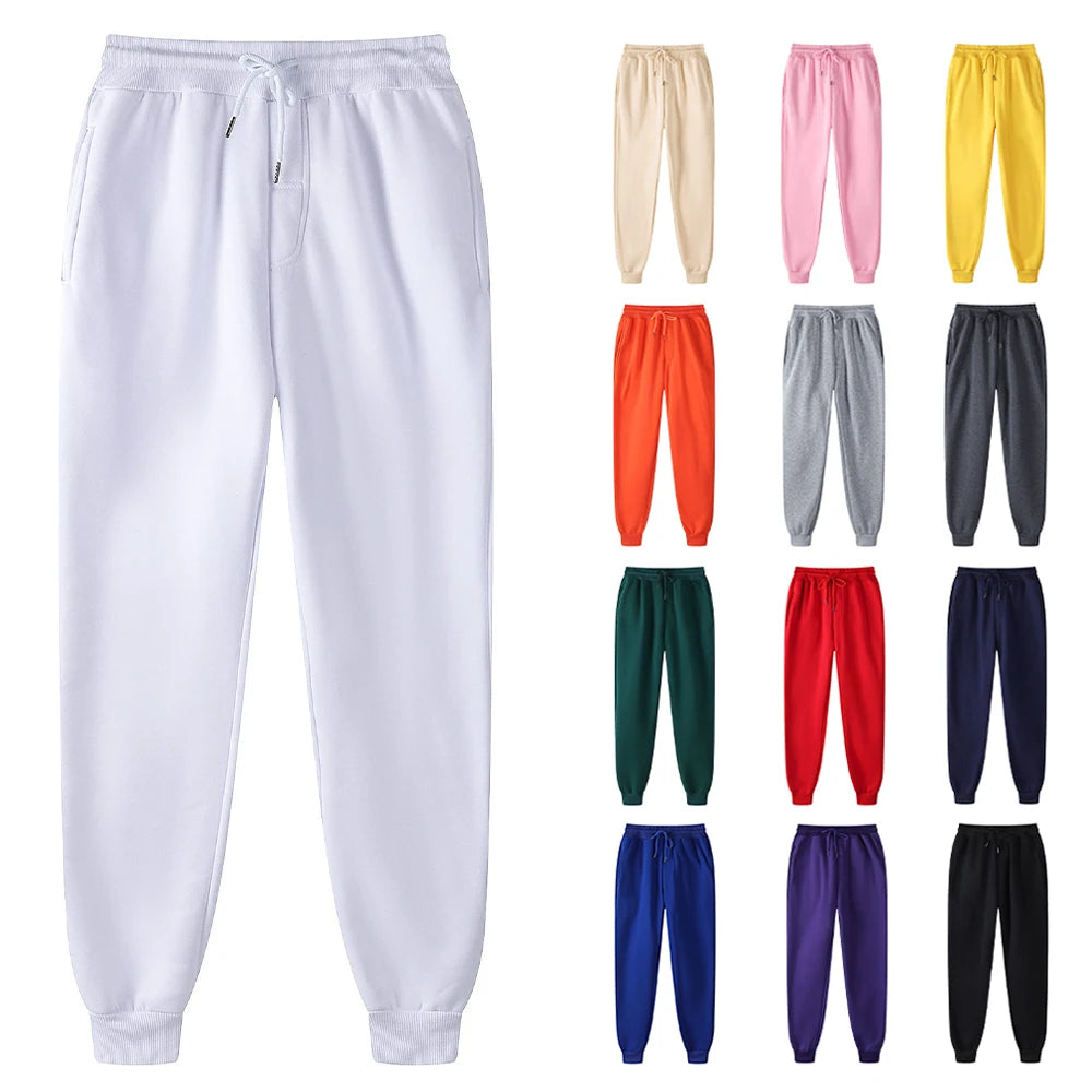 Blank Fleece Sweatpants Jogging Wear Track Pants Men Joggers Wholesale Trousers White Sport Pants For Men Pantalones De Hombre