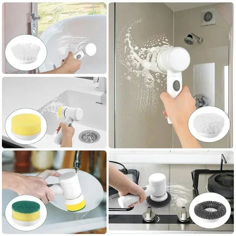Xiaomi 5-in-1 Electric Spin Cleaning Brush Power Scrubber With 5