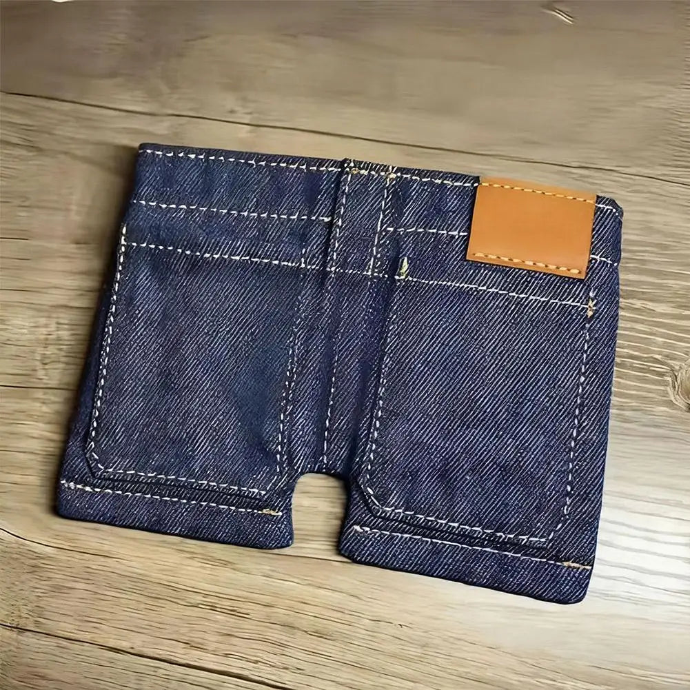 Cartera DenimMini™: Forma de Jeans Plegable, Divertida y Funcional ✨