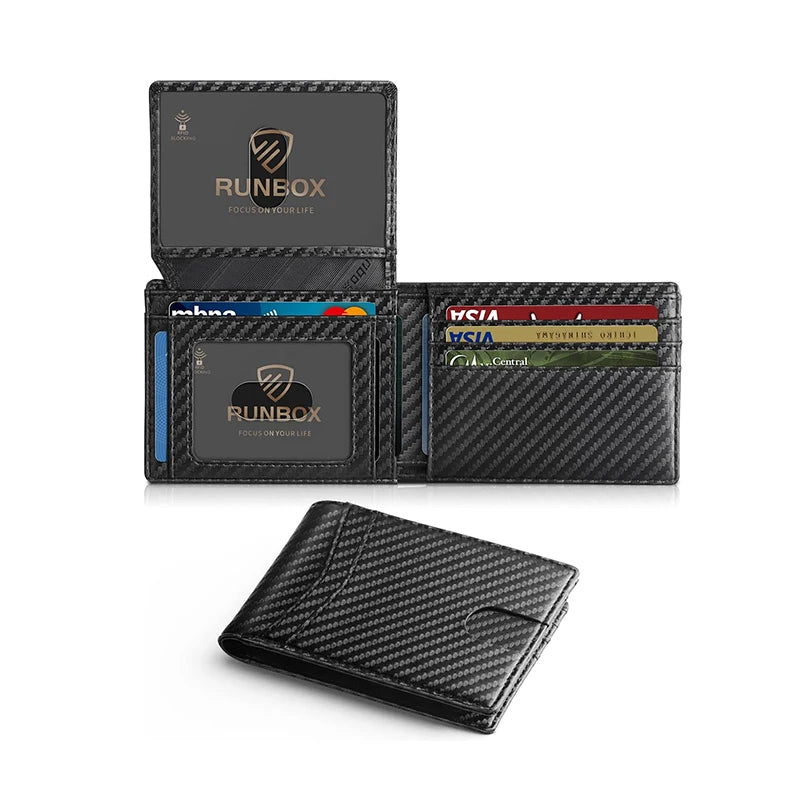 Sleek & Safe: Men's RFID Blocking Slim Wallet