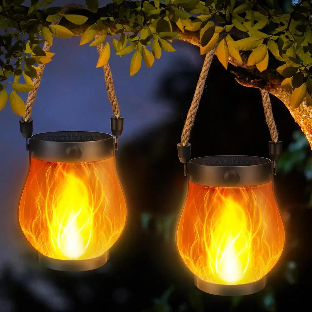 Farol de Llama Danzante – ¡Ambiente romántico y acogedor para tu patio!