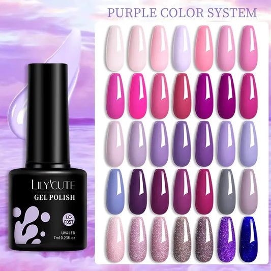 LILYCUTE 129 Colors 7ML Nail Gel Polish Nail Supplies Vernis Semi AliExpress