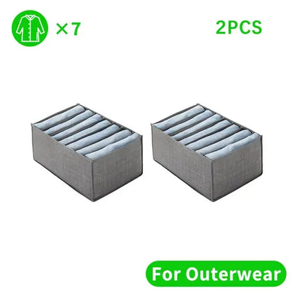 Organizador de ropa para armarios, pantalones, vaqueros, caja de almacenamiento, organizador de armario