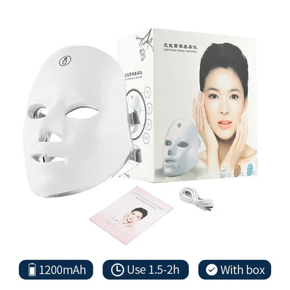 Sam Bam 7-Color LED Photon Facial Mask – Ultimate Skin Rejuvenation foreverlily Store