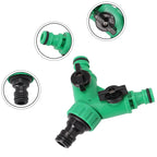 2 Way Garden Water Pipe Connectors Pipe Adapter Y Shape Hose Splitter