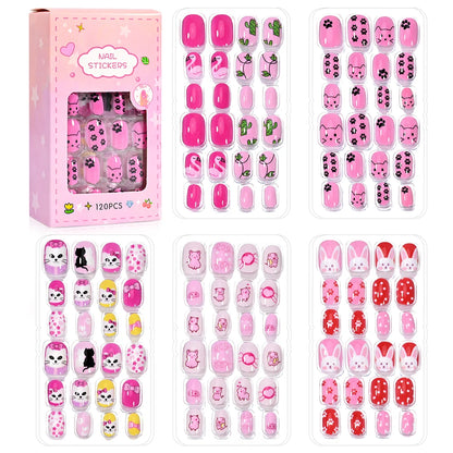 GlamTiny™ – 520 Sparkly Nail Stickers for Creative Kids 💅