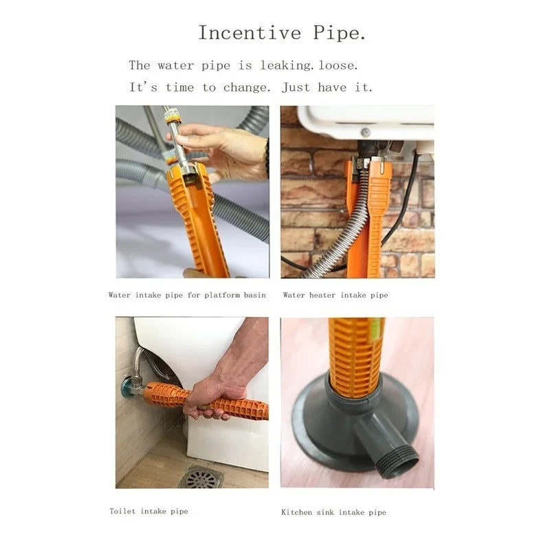 Multi-Functional Sanitary Wrench Pelvic Floor Leading Sleeve Disassembly Faucet Pipe Sink Sanitary Only Installation Tool LSLANSOON Luck House Official Store