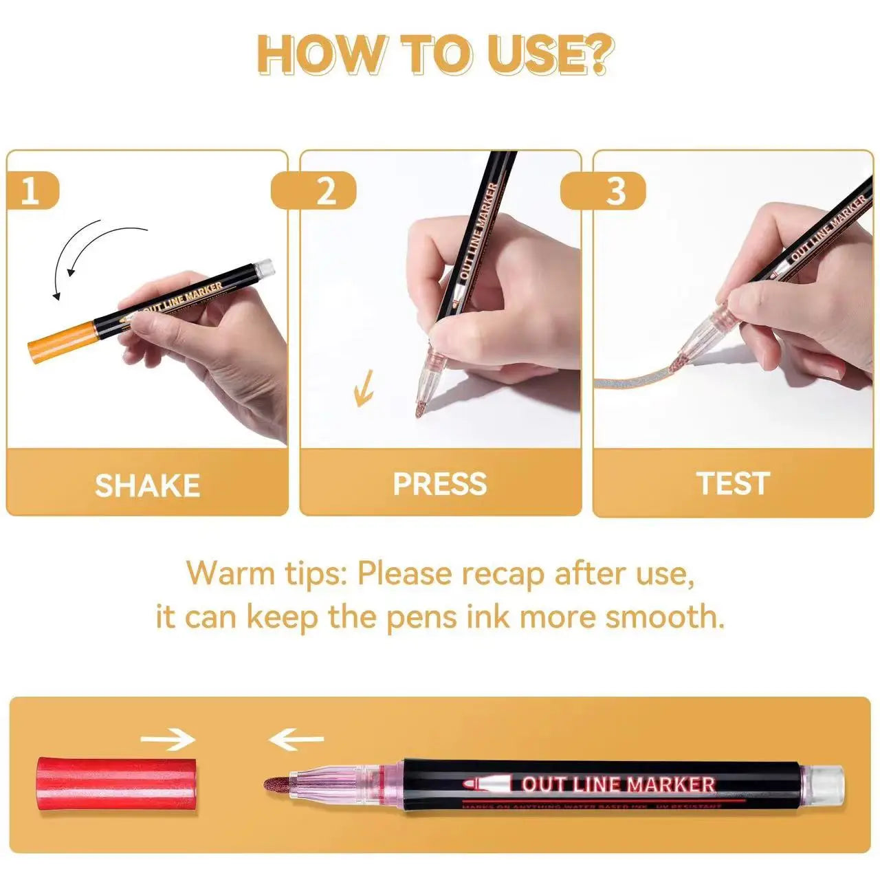 DuoGlow™ Double Line Pen ✍️🌈 Draw Twice the Magic