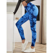 Seamless High Waist Leggings Women Tie Dye Leggings Fitness Sports