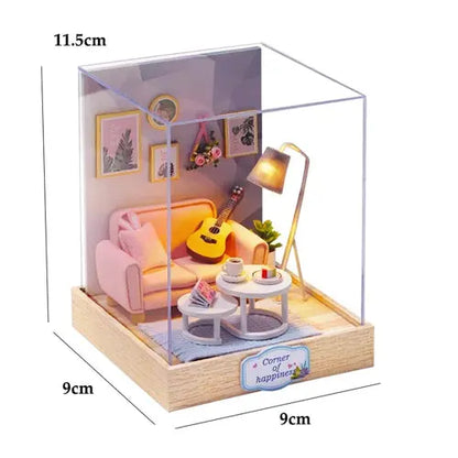 Mini Doll House Kit DIY Flower House Handmade 3D Puzzle Assembly AliExpress