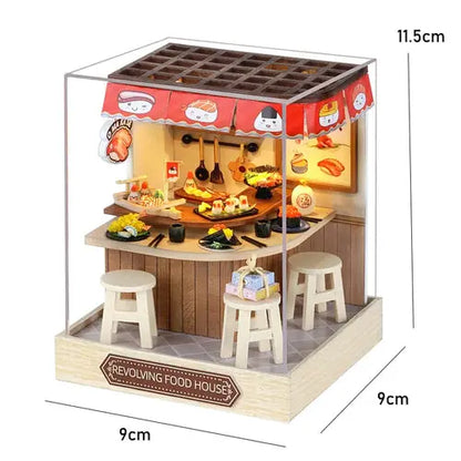 Mini Doll House Kit DIY Flower House Handmade 3D Puzzle Assembly AliExpress