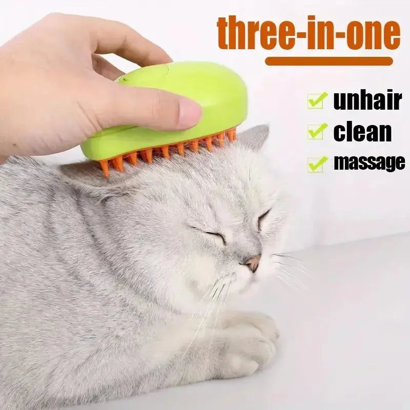 Mango Design Pet Spray Brush, Massage Bathing Comb For Dog & Cat