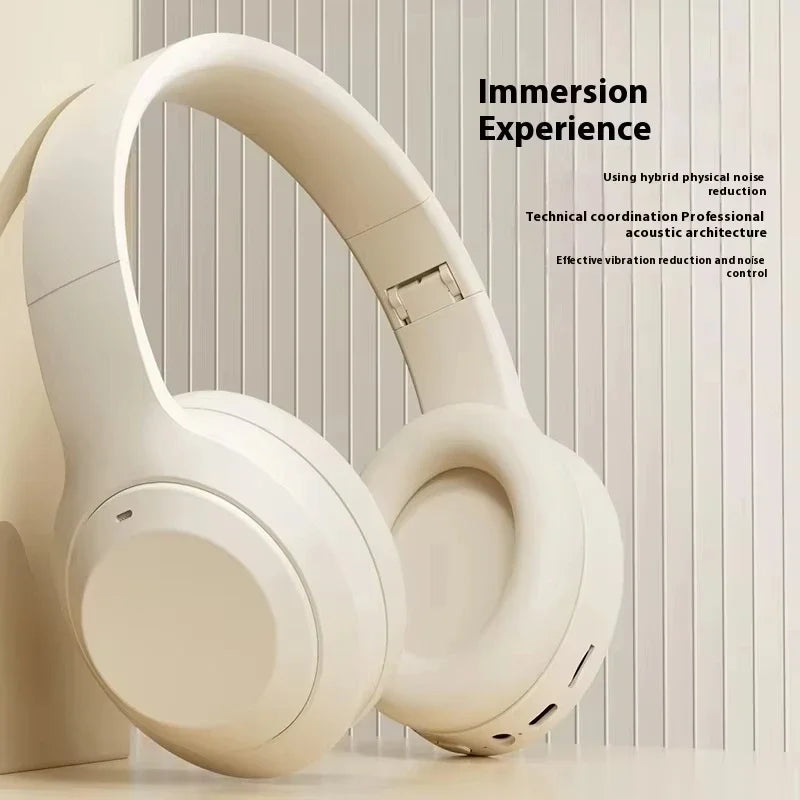 Auriculares inalámbricos Bluetooth 5.3 – Estéreo Hi-Fi plegables con micrófono y cancelación de ruido para juegos y música