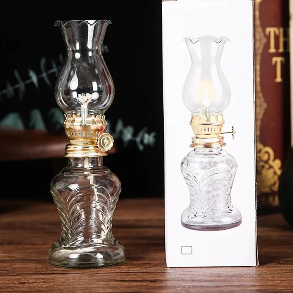 Outdoor Kerosene Lamp Light Covers Oil Lanterns Glass Transparent Lampshade Worship for Indoor Use