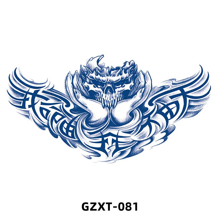 New Wholesale Juice Chest Stickers Tattoo Herbal Semi-permanent Back Tatoo Wings Tattoo Stickpaper WAM-girl Store Store