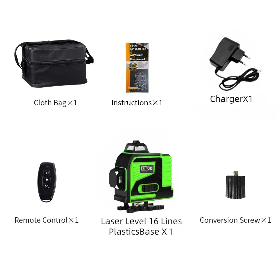 tripod/nivel a laser 16 Lines Laser profesional Level green line Self-leveling 360 autonivelant Shop1103845890 Store