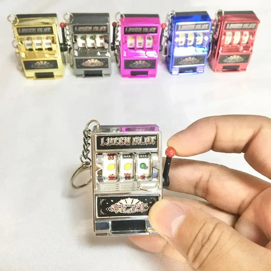 Simple Fashion Trend Keychain Toy Fruit Machine Slot Machine Keychain